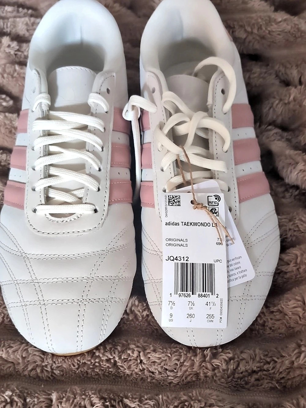 adidas Taekwondo Lace W White & Pink Sneakers US 9